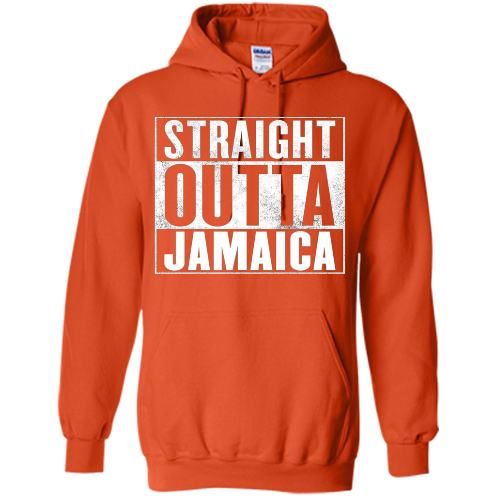 Jamaica T-Shirt - Straight Outta Jamaica T-shirt Orange