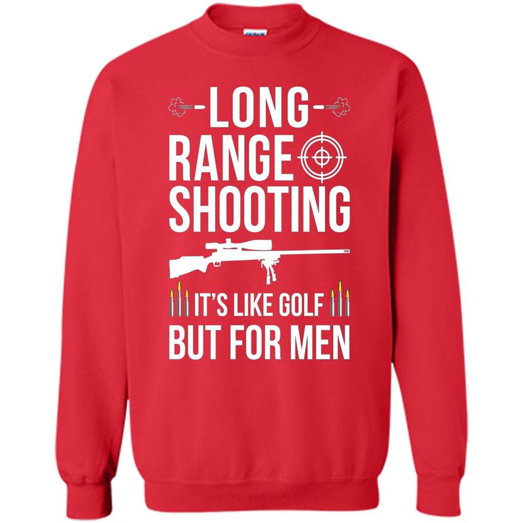 Long Range Shooting It'S Like Golf But For Men T-shirt Red