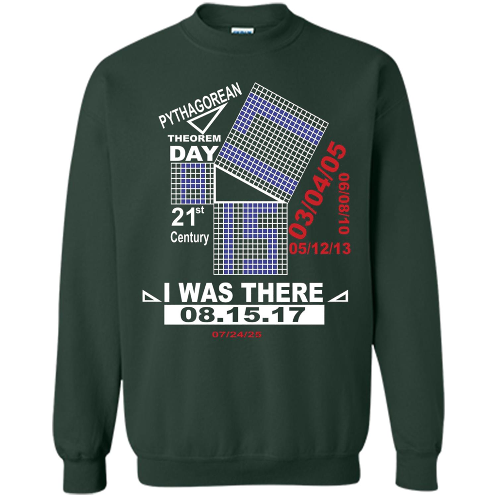 Pythagorean Theorem day T-shirt Forest Green