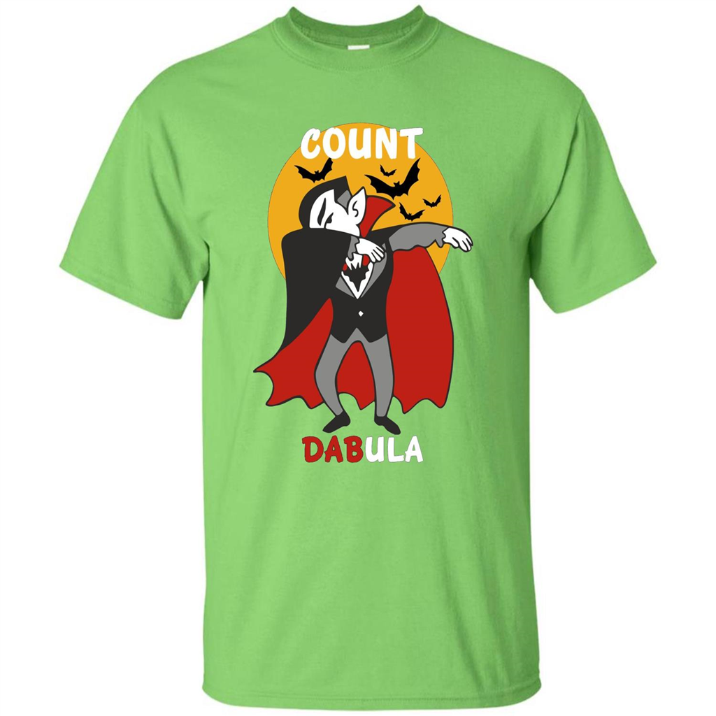 Count Dabula Dabbing Halloween T-shirt Lime