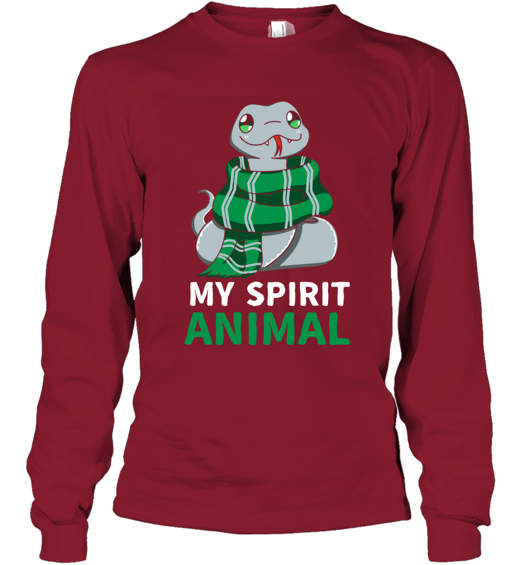 Slytherin - My Spirit Animal Harry Potter Long Sleeve T-Shirt Long Sleeve T-Shirt Cardinal Red