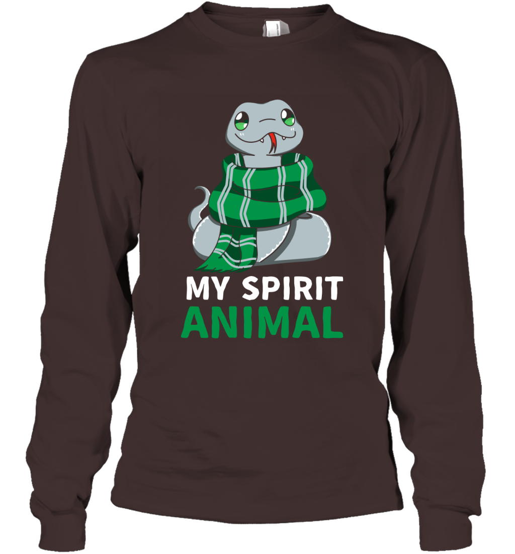 Slytherin - My Spirit Animal Harry Potter Long Sleeve T-Shirt Long Sleeve T-Shirt Dark Chocolate