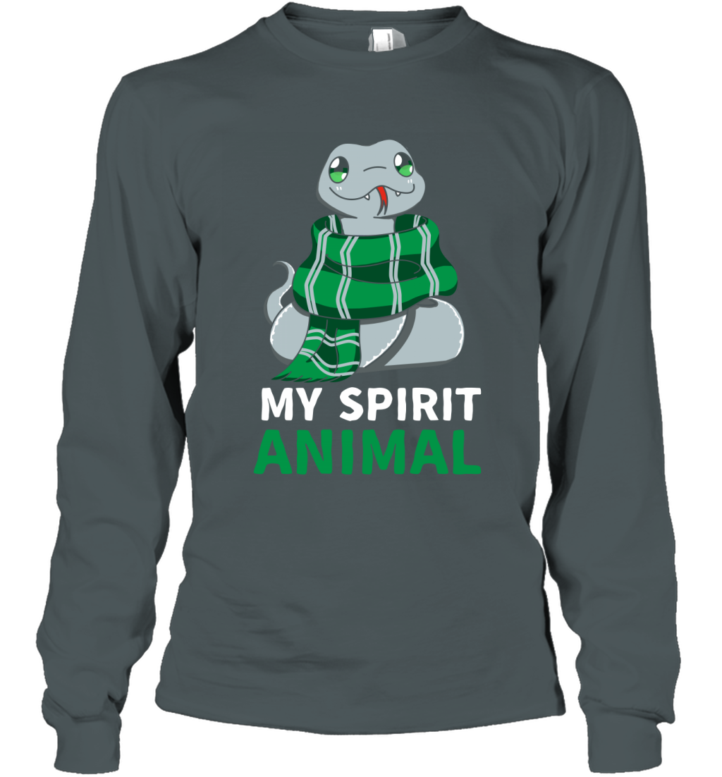 Slytherin - My Spirit Animal Harry Potter Long Sleeve T-Shirt Long Sleeve T-Shirt Dark Heather