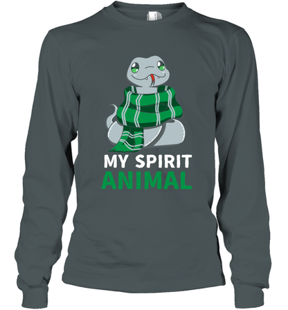 Slytherin - My Spirit Animal Harry Potter Long Sleeve T-Shirt Long Sleeve T-Shirt Dark Heather