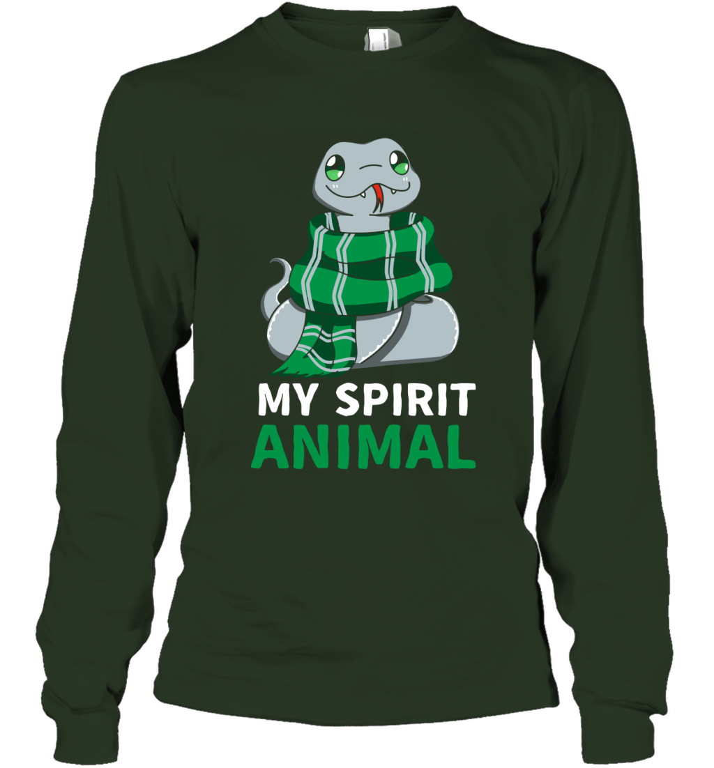 Slytherin - My Spirit Animal Harry Potter Long Sleeve T-Shirt Long Sleeve T-Shirt Forest Green