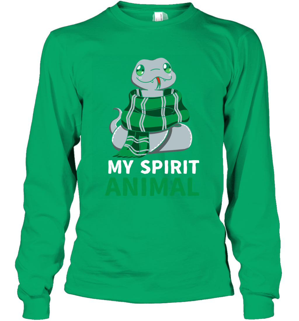 Slytherin - My Spirit Animal Harry Potter Long Sleeve T-Shirt Long Sleeve T-Shirt Irish Green