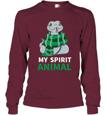 Slytherin - My Spirit Animal Harry Potter Long Sleeve T-Shirt Long Sleeve T-Shirt Maroon