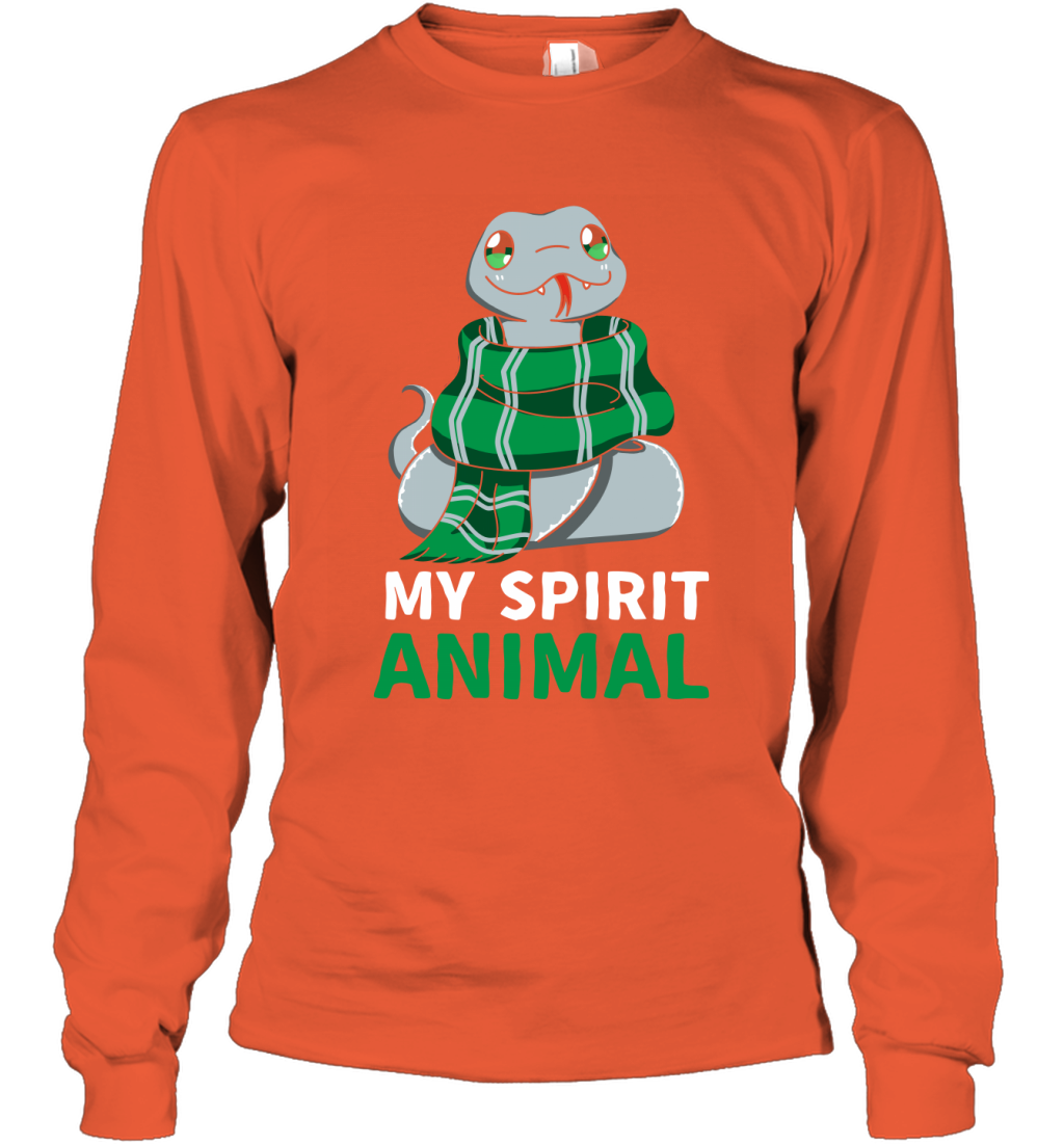 Slytherin - My Spirit Animal Harry Potter Long Sleeve T-Shirt Long Sleeve T-Shirt Orange