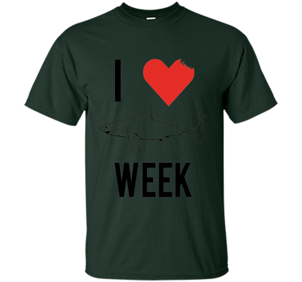 I Love Shark Shirt shirt Forest Green