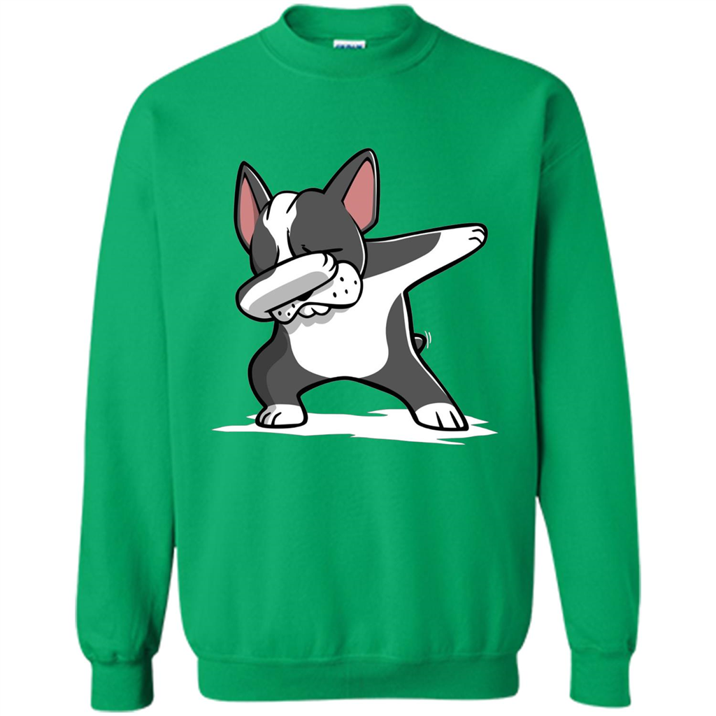 Dabbing Boston Terrier Dog T-Shirt Dab Dance T-shirt Irish Green