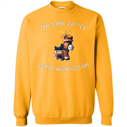 Lip Sync Camp T-shirt Camp Wawaloam Gold
