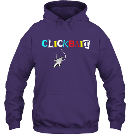 ClickBait Fishing Shirt Hoodie Hoodie Purple