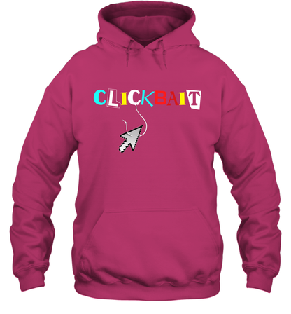 ClickBait Fishing Shirt Hoodie Hoodie Heliconia