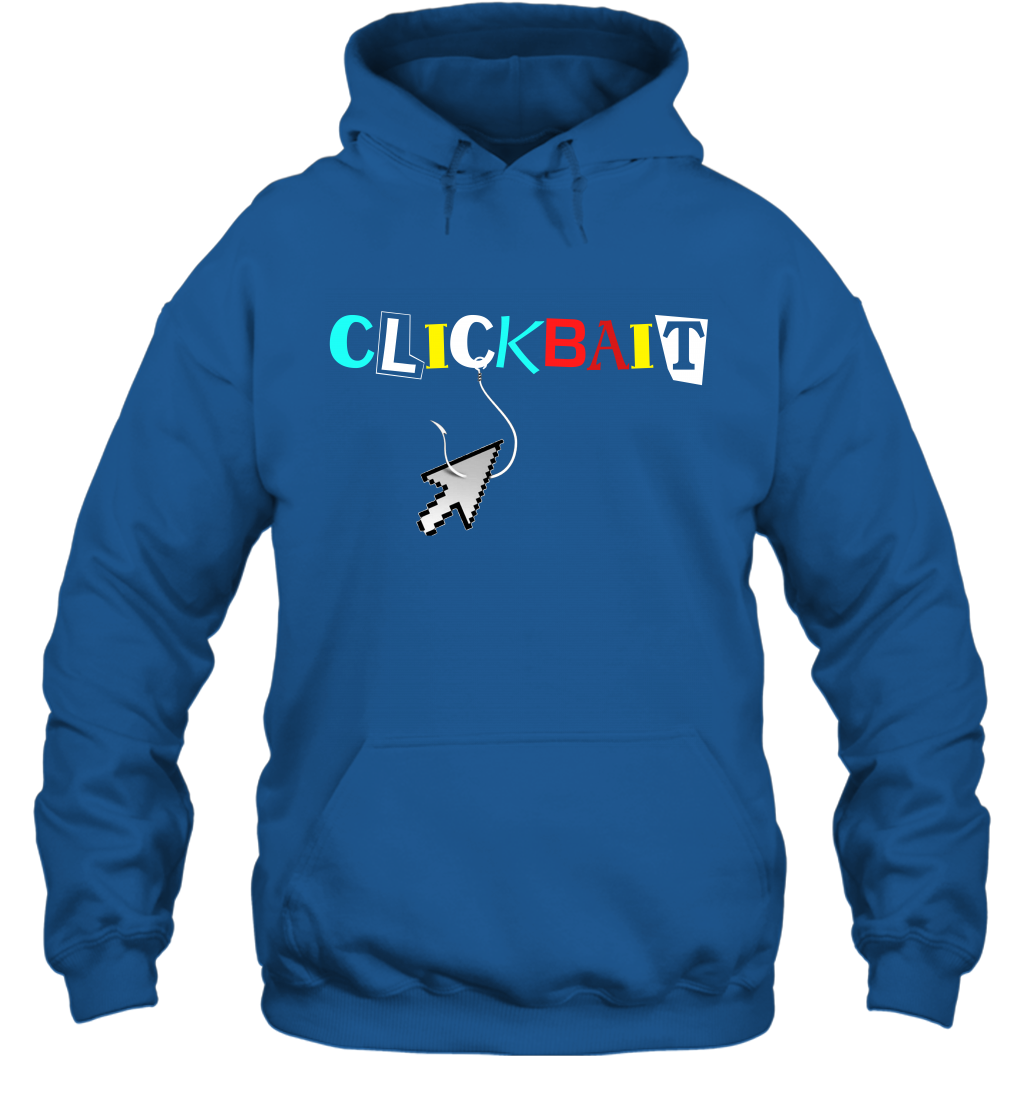 ClickBait Fishing Shirt Hoodie Hoodie Royal