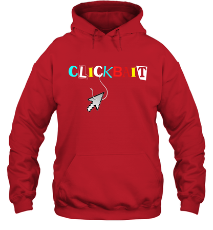 ClickBait Fishing Shirt Hoodie Hoodie Red