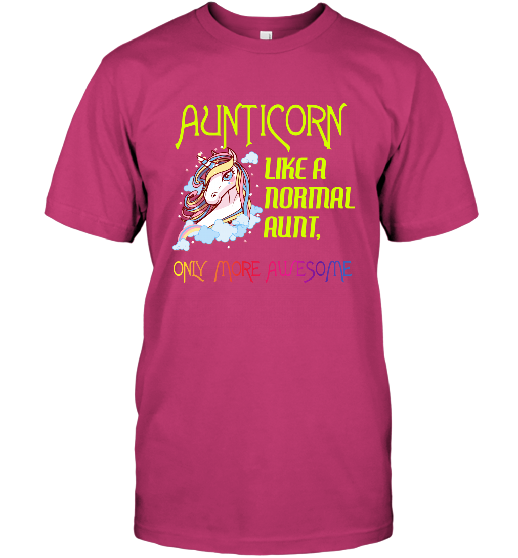 Aunticorn Like A Normal Aunt Only More Awesome Shirt T-Shirt T-Shirt Heliconia