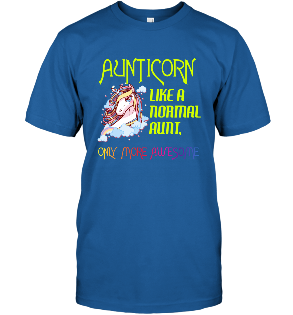 Aunticorn Like A Normal Aunt Only More Awesome Shirt T-Shirt T-Shirt Royal
