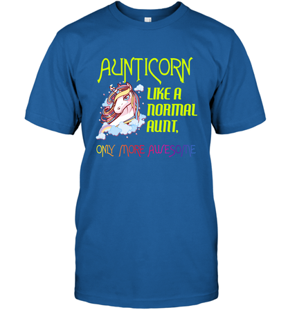 Aunticorn Like A Normal Aunt Only More Awesome Shirt T-Shirt T-Shirt Royal