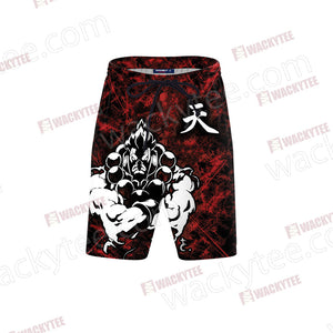 Street Fighter Akuma Beach Shorts