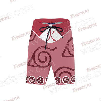 Naruto Hokage Konoha Symbol Unisex Beach Shorts