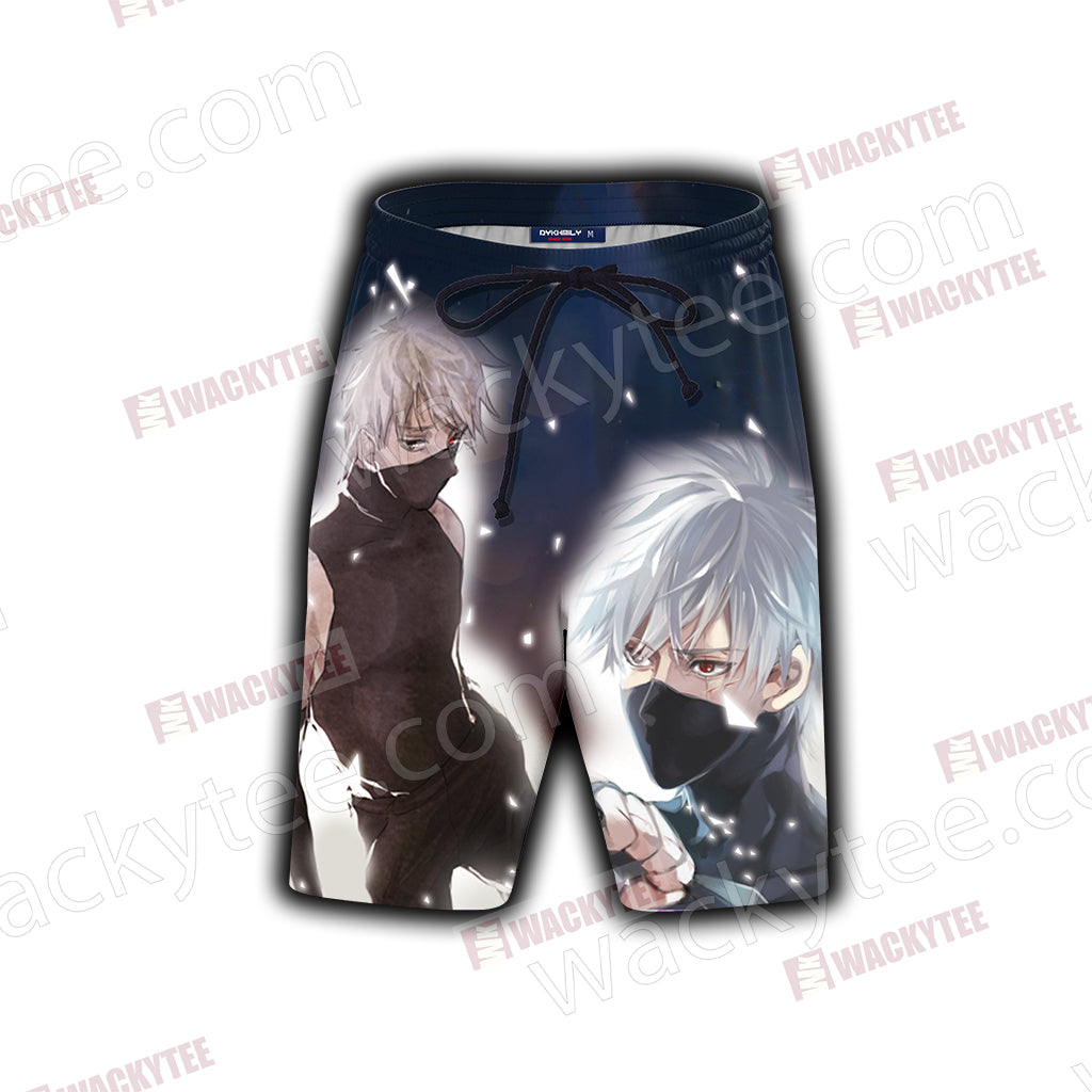 Naruto Kakashi Hatake Unisex 3D Beach Shorts