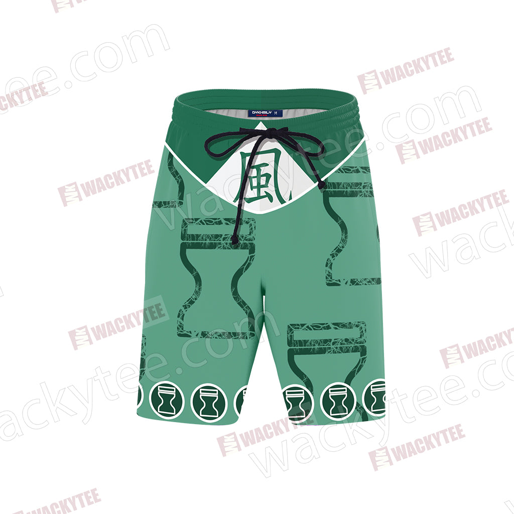 Naruto Kazekage Sunagakure Symbol Unisex Beach Shorts