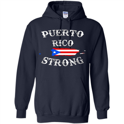Love Puerto Rico - Puerto Rico Strong Flag T-shirt Navy