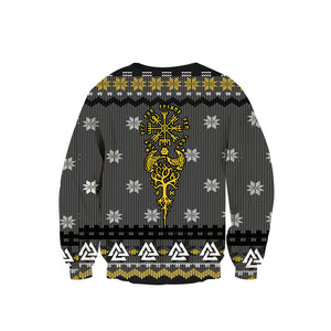 Vikings Knitting Style Unisex 3D Sweater
