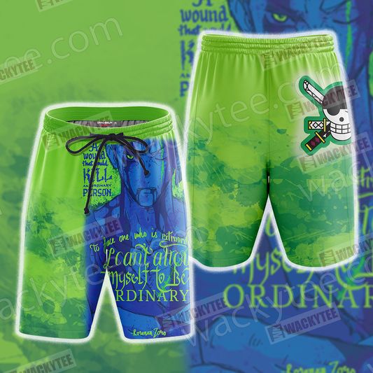 One Piece Zoro Unisex 3D Beach Shorts