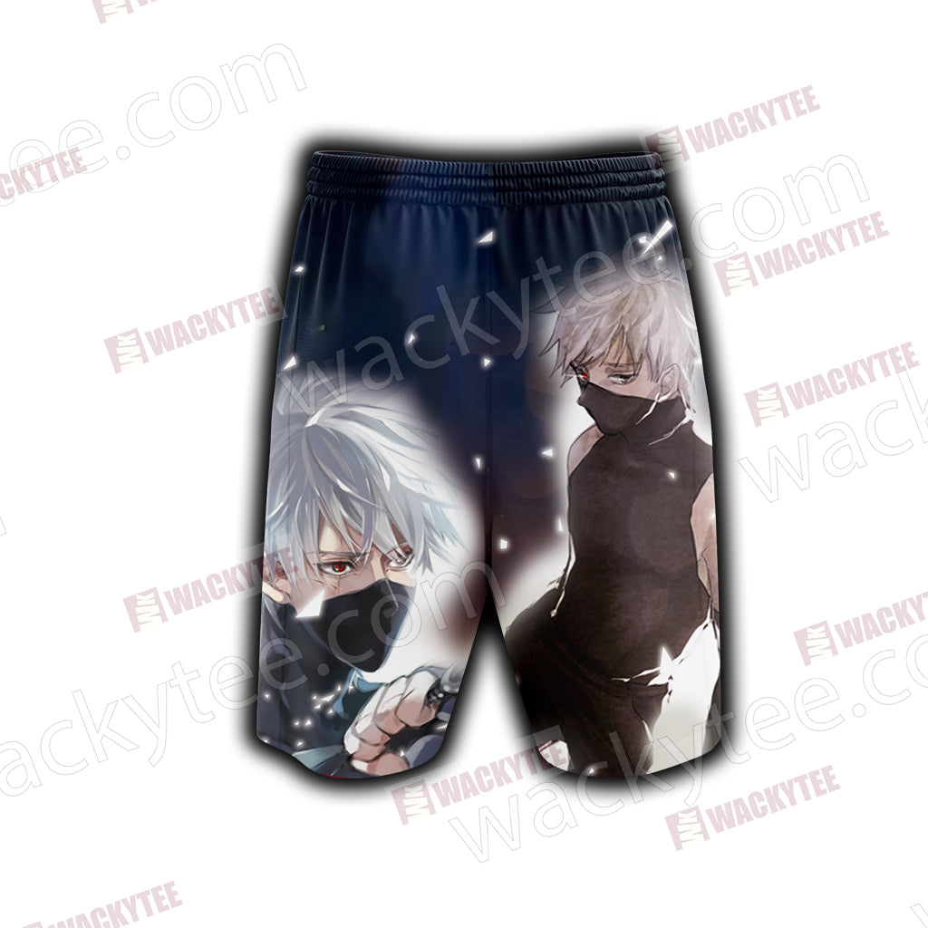 Naruto Kakashi Hatake Unisex 3D Beach Shorts