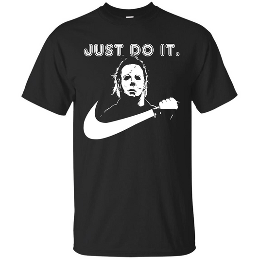 Halloween T-shirt Just Do It T-shirt Black
