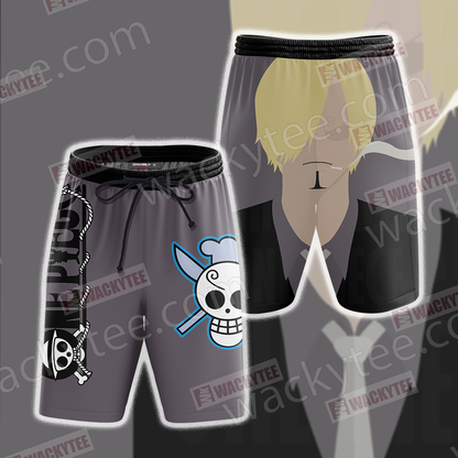 One Piece Vinsmoke Sanji Minimalist Beach Shorts