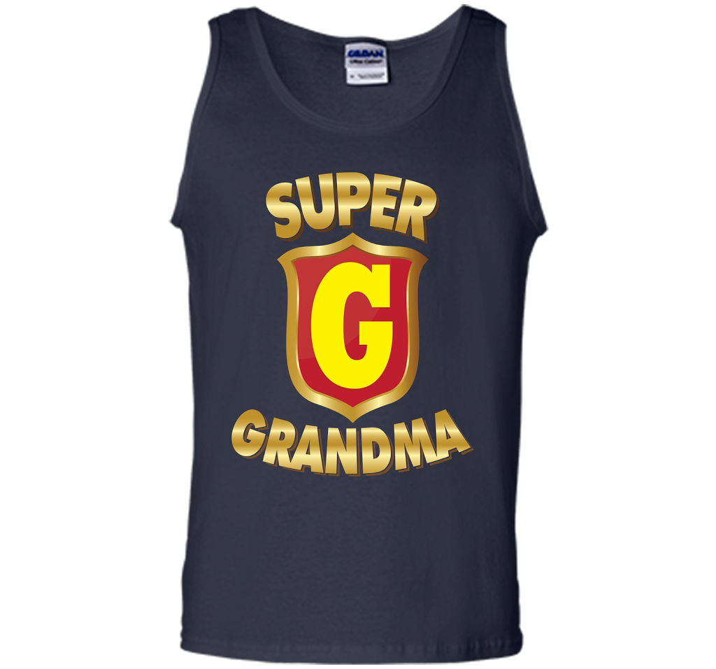 Super Grandma Superhero T-shirt Mother's Parents' Day cool shirt Navy