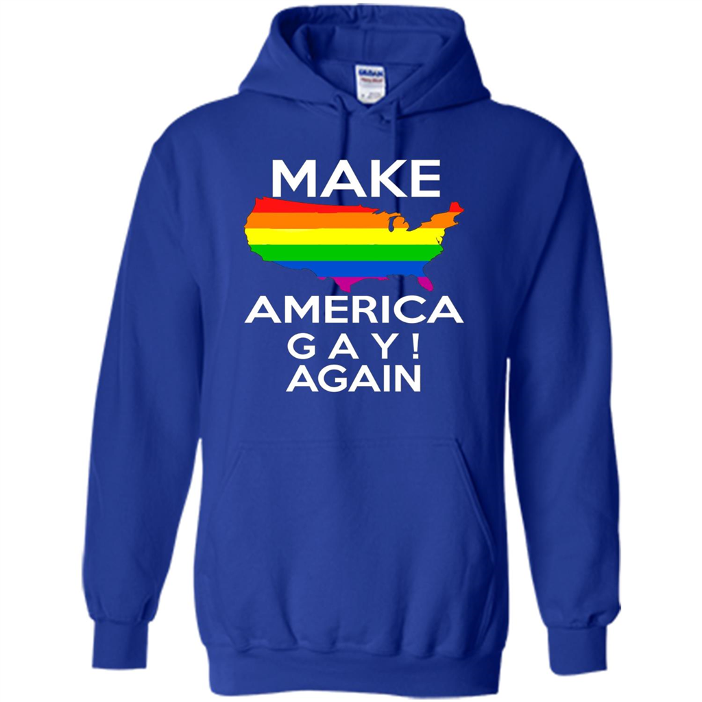 LGBT Pride T-shirt Make America Gay Again Tshirt Royal