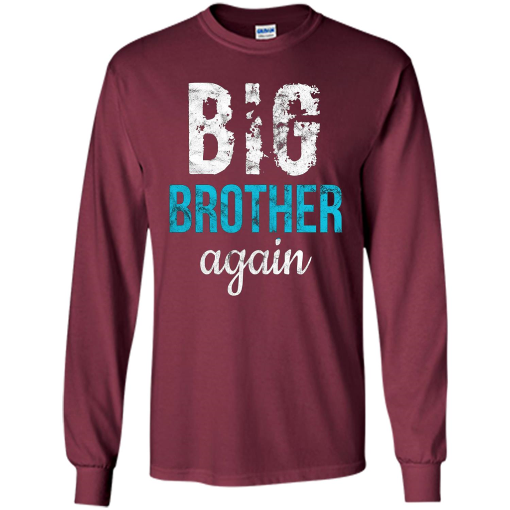 Big Brother Again Distressed T-shirt Maroon