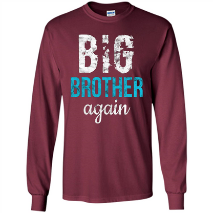 Big Brother Again Distressed T-shirt Maroon