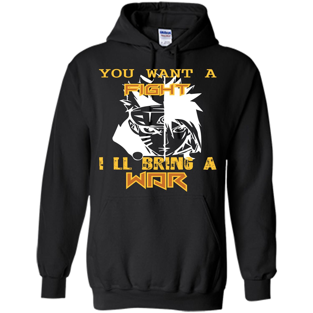Movie T-shirt You Want A Fight I_Ñéll Bring A War Black