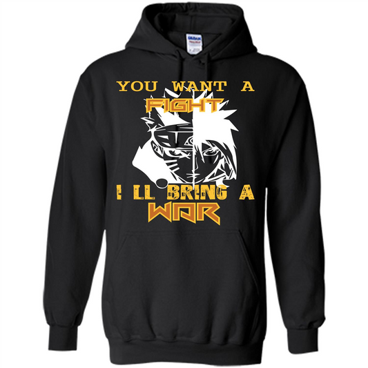 Movie T-shirt You Want A Fight I_Ñéll Bring A War Black