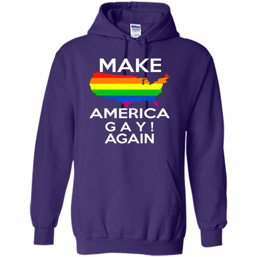LGBT Pride T-shirt Make America Gay Again Tshirt Purple