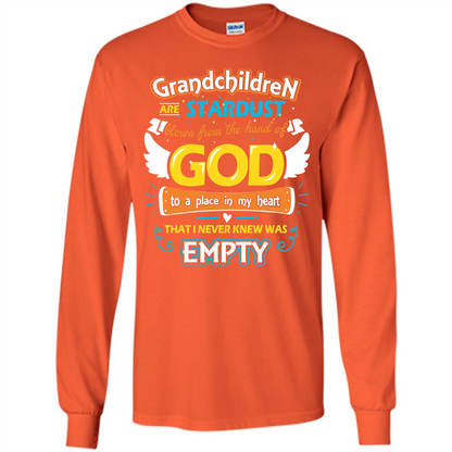Grandchildren Are Stardust From The Hands Of God T-shirt Orange