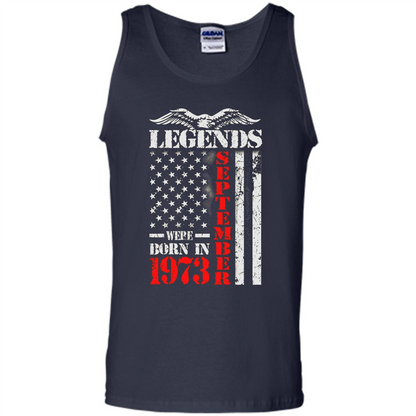 Legends Were Born In September 1973 T-shirt Navy