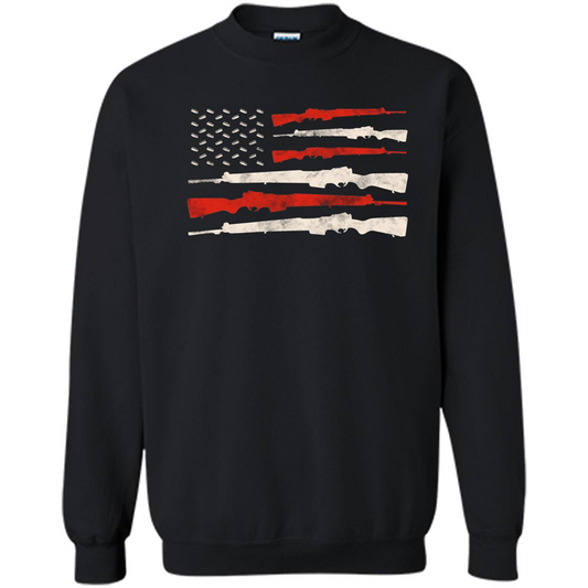 USA Flag Of Guns 2nd Amendment T-shirt Black