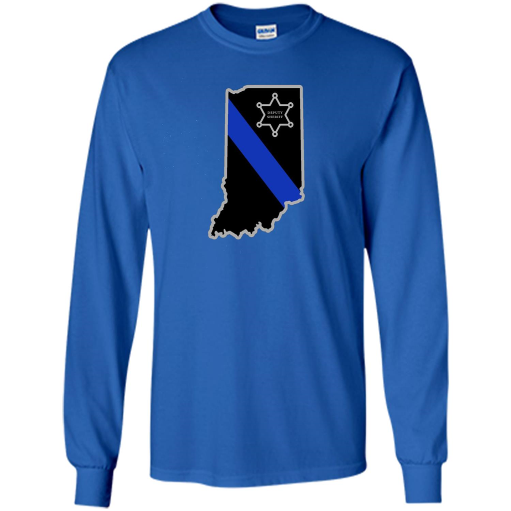 Indiana Sheriff Deputy Thin Blue Line Deputy Sheriff T-shirt