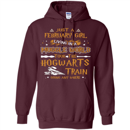 Harry Potter T-shirt Just A February Girl Living In A Muggle World