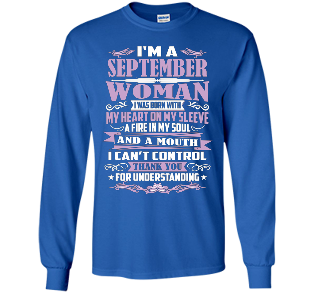 I'm A September Woman T-shirt Royal