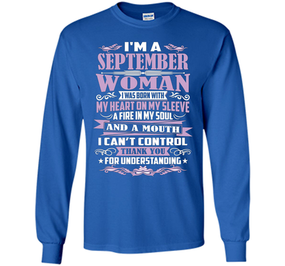 I'm A September Woman T-shirt Royal