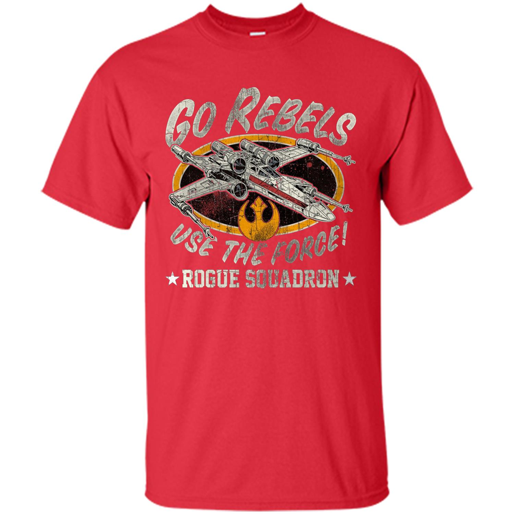 Rogue Squadron Graphic T-shirt Go Rebels Use The Force Red