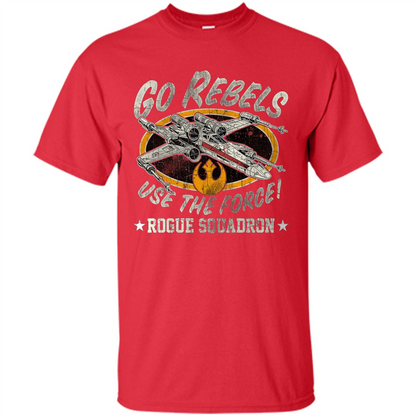 Rogue Squadron Graphic T-shirt Go Rebels Use The Force Red