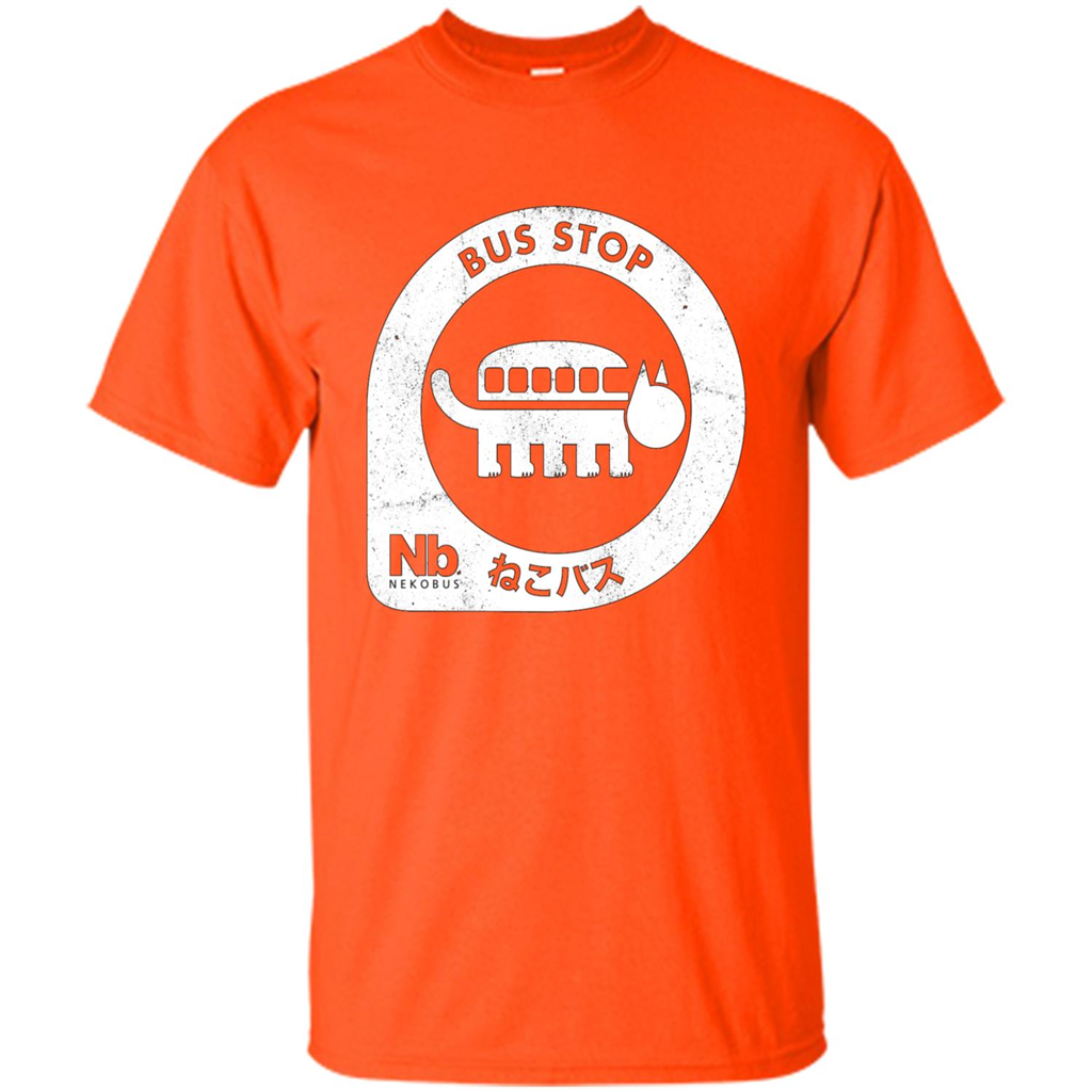 Neko Bus Stop T-shirt Orange