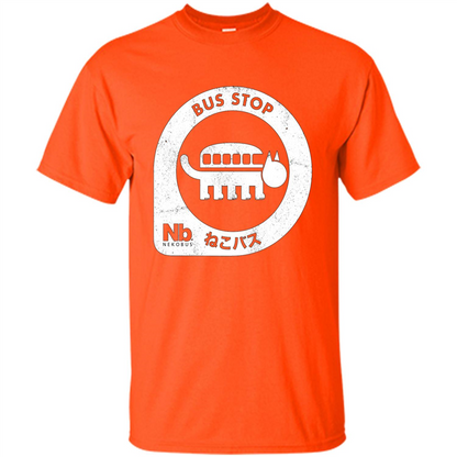 Neko Bus Stop T-shirt Orange